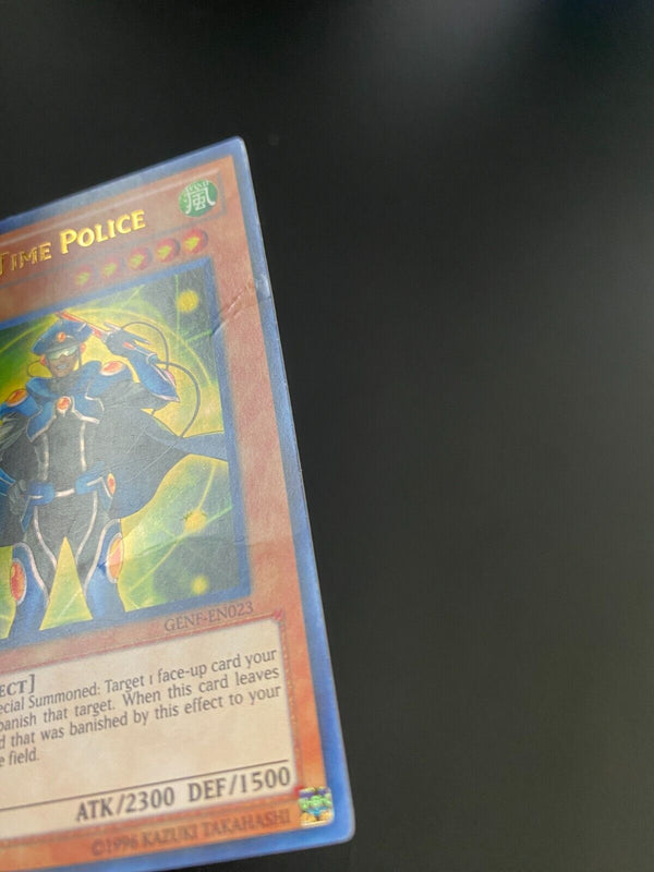 Yugioh Space Time Police GENF-EN023 Ultra Rare 1st Edition DAMAGED