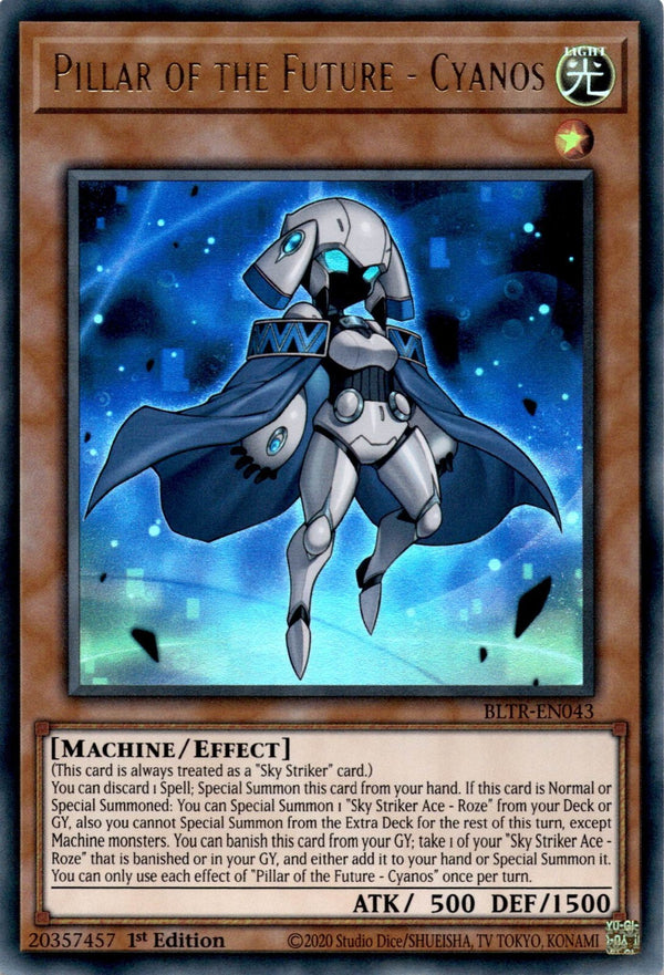 Yugioh Pillar of the Future - Cyanos BLTR-EN043 Ultra Rare 1st Edition VLP/NM
