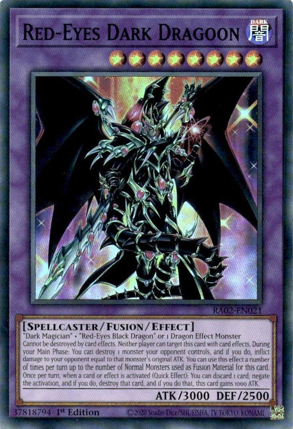 Yugioh Red-Eyes Dark Dragoon RA02-EN021 Super Rare 1st Edition NM