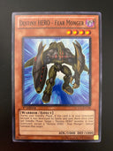 Yugioh Destiny Hero - Fear Monger LCGX-EN130 Common 1st Edition NM/MINT