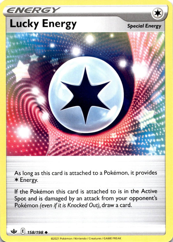 Pokemon Lucky Energy 158/198 Chilling Reign Non Holo NM