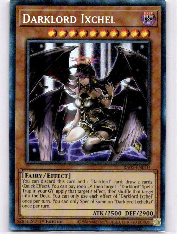 Yugioh Darklord Ixchel RA05-EN010 NA Print Collector’s Rare 1st Edition NM