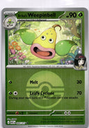 Pokemon Erika's Weepinbell 005/217 Ascended Heroes Poke Ball Reverse Holo NM