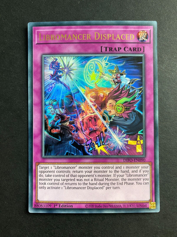 Yugioh Libromancer Displaced DIFO-EN090 Ultra Rare 1st Edition LP