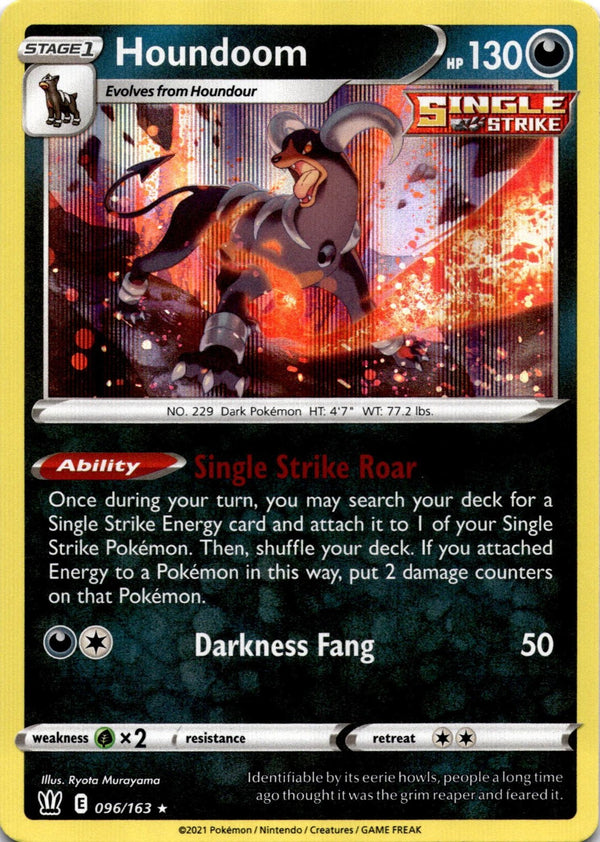 Pokemon Houndoom 096/163 Battle Styles Holo NM
