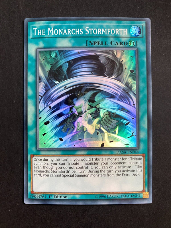 Yugioh The Monarchs Stormforth DASA-EN044 Super Rare 1st Edition NM