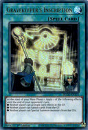 Yugioh Gravekeeper's Inscription BLGG-EN121 Ultra Rare 1st Edition NM