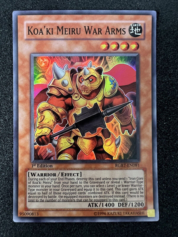 Yugioh Koa'ki Meiru War Arms RGBT-EN081 Unlimited Super Rare NM