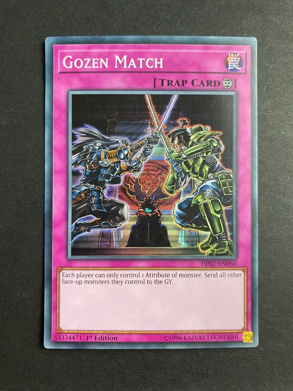 Yugioh Gozen Match HISU-EN060 Super Rare 1st Edition LP