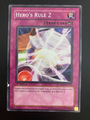 Yugioh Hero's Rule 2 DP06-EN025 1st Edition Rare DAMAGED