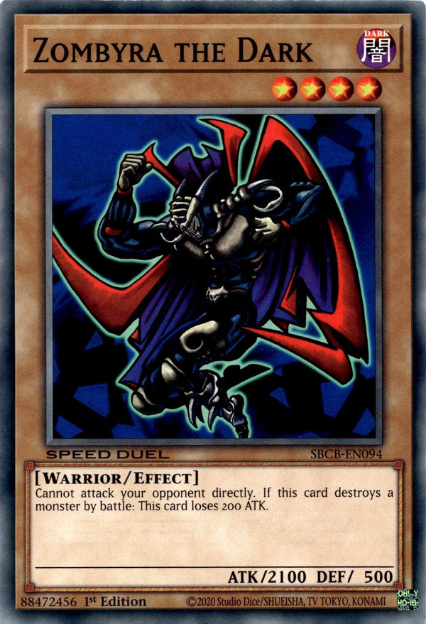 Yugioh Zombyra the Dark SBCB-EN094 Speed Duel Common 1st Edition NM