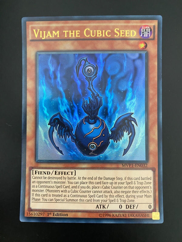 Yugioh Vijam the Cubic Seed MVP1-EN032 Ultra Rare 1st Edition MP/LP