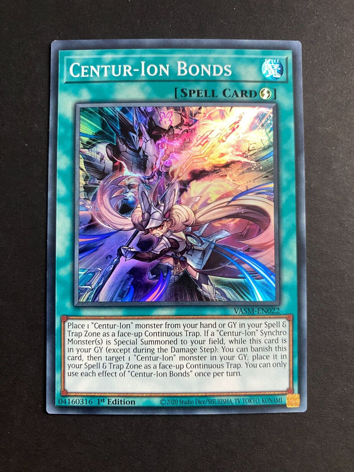 Yugioh Centur-Ion Bonds VASM-EN022 Super Rare 1st Edition NM