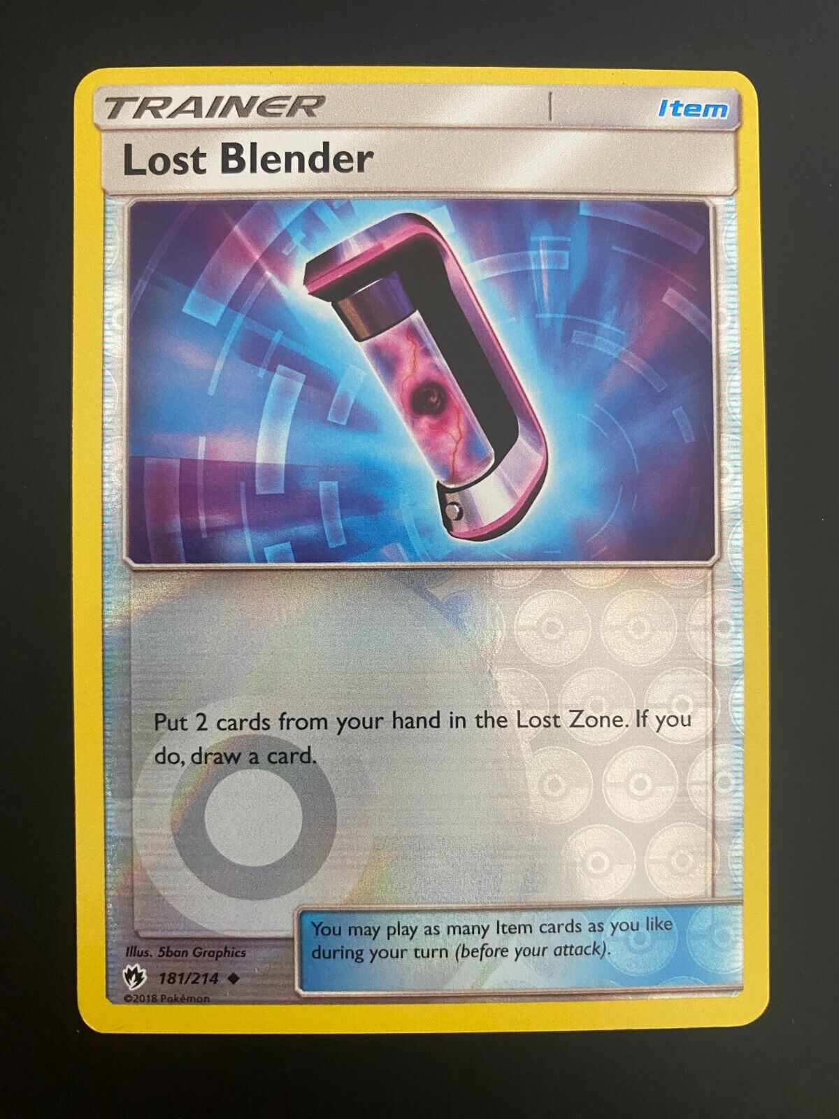 Pokemon Lost Blender 181/214 Lost Thunder Reverse Holo NM