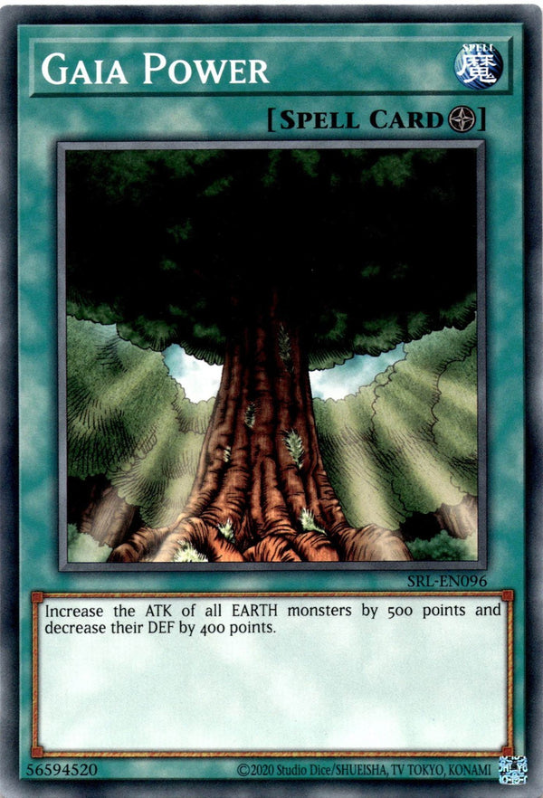 Yugioh Gaia Power SRL-EN096 Common Unlimited Edition NM