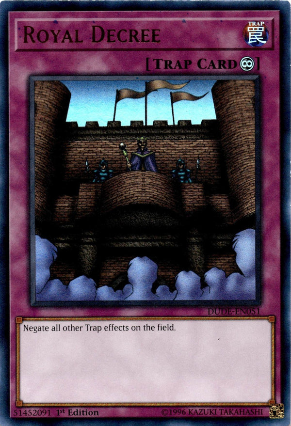Yugioh Royal Decree DUDE-EN051 Ultra Rare 1st Edition MP