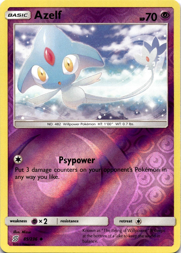 Pokemon Azelf 85/236 Unified Minds Reverse Holo VLP/NM
