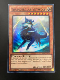 Yugioh Thunderclap Skywolf SECE-EN036 Super Rare 1st Edition VLP/NM