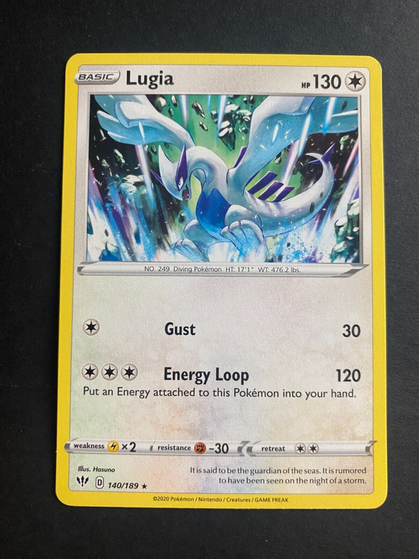 Pokemon Lugia 140/189 Darkness Ablaze Rare Non Holo NM