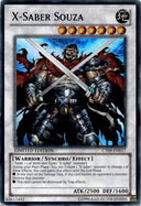 Yugioh X-Saber Souza CT09-EN017 Super Rare Limited Edition DAMAGED