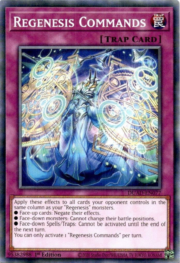 Yugioh Regenesis Command DUAD-EN077 Common 1st Edition NM