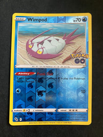 Pokemon Wimpod 025/078 Pokemon Go Reverse Holo NM