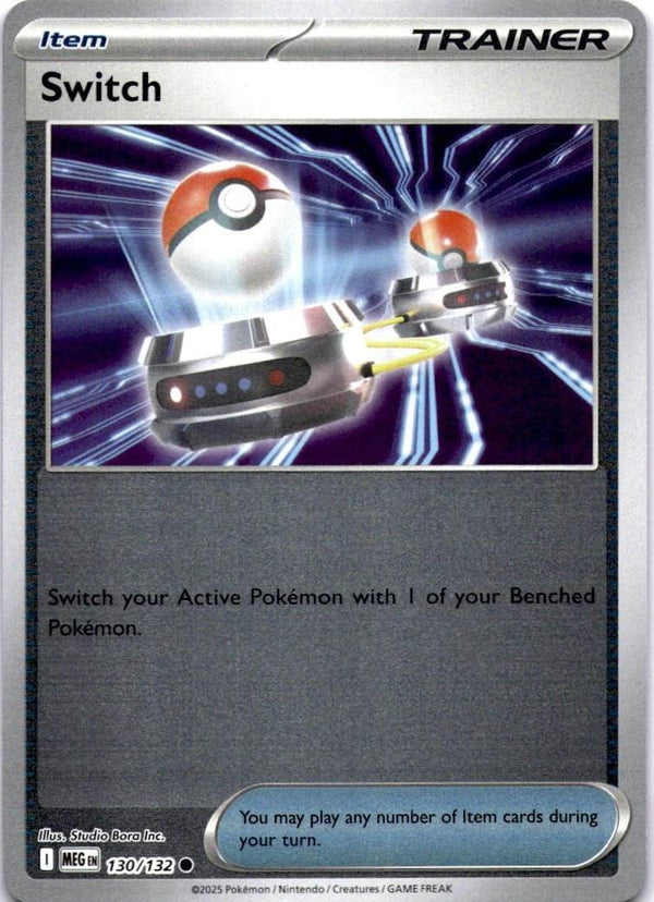 Pokemon Switch 130/132 Mega Evolution Reverse Holo NM