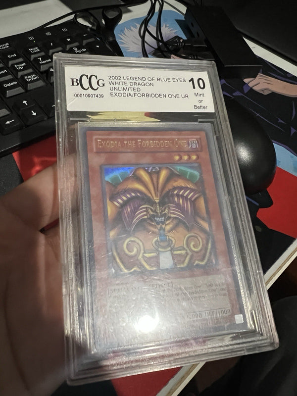 Yugioh Exodia the Forbidden One LOB-124 Ultra Rare BCCG 10 Read Descript PSA