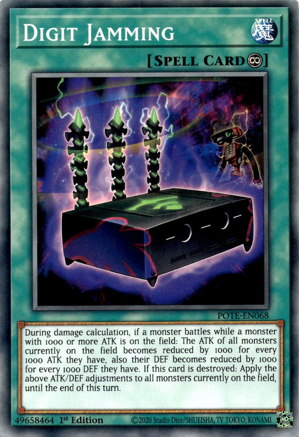 Yugioh Digit Jamming POTE-EN068 Common 1st Edition NM