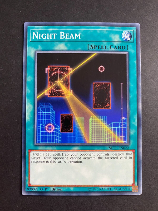 Yugioh Night Beam SDPL-EN022 Common 1st Edition LP