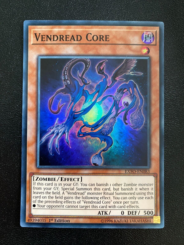 Yugioh Vendread Core EXFO-EN083 Super Rare 1st Edition VLP/NM