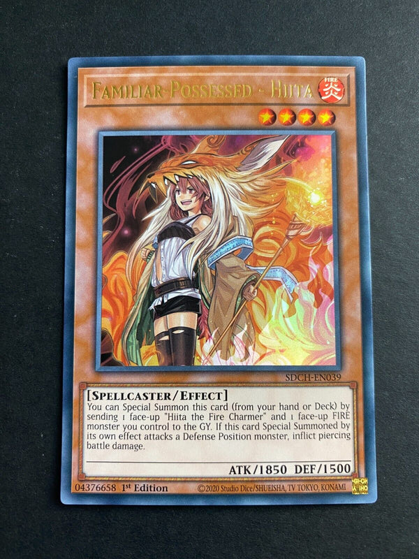 Yugioh Familiar-Possessed - Hiita SDCH-EN039 Ultra Rare 1st Edition (Alt Art) NM