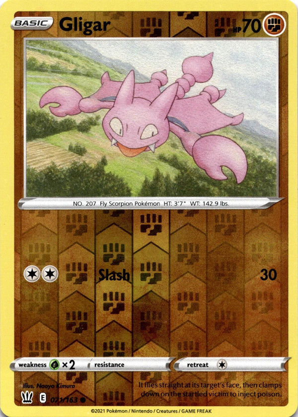 Pokemon Gligar 071/163 Battle Styles Reverse Holo VLP/NM
