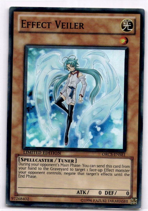 Yugioh Effect Veiler ORCS-ENSE1 Super Rare Limited Edition LP