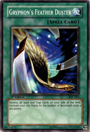 Yugioh Gryphon's Feather Duster IOC-091 Common 1st Edition HP (CREASE)