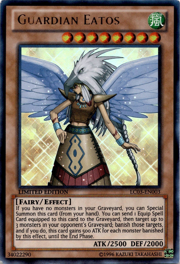 Yugioh Guardian Eatos LC03-EN003 Ultra Rare Limited Edition MP