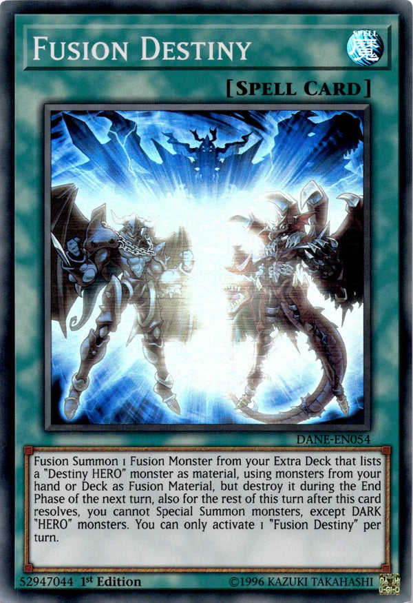 Yugioh Fusion Destiny DANE-EN054 Super Rare 1st Edition VLP/NM