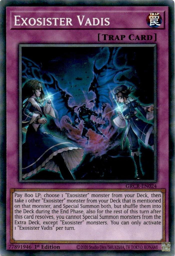 Yugioh Exosister Vadis GRCR-EN024 Super Rare 1st Edition VLP/NM