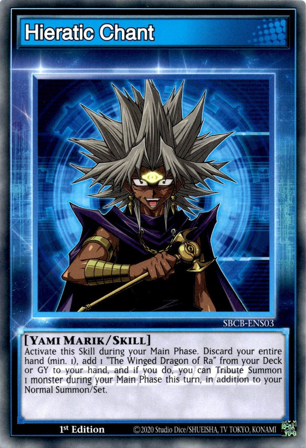 Yugioh Hieratic Chant SBCB-ENS03 Speed Duel Common 1st Edition NM