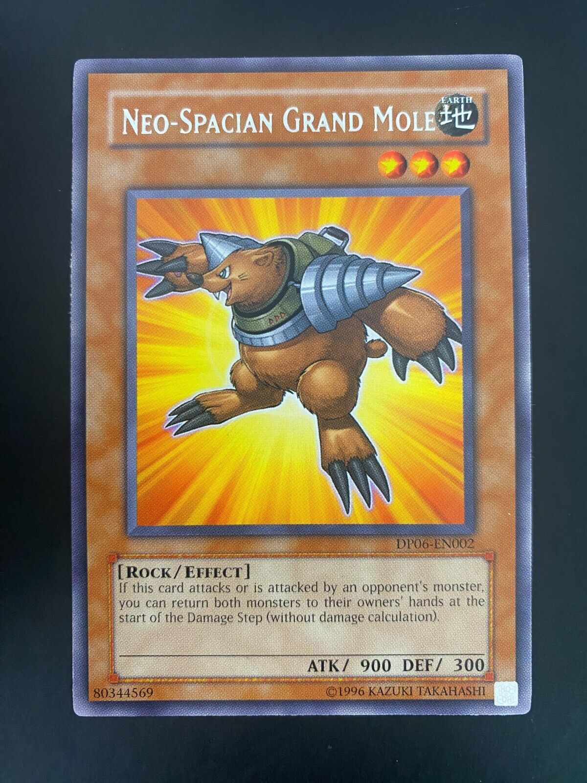 Yugioh Neo-Spacian Grand Mole DP06-EN002 Rare Unlimited Edition LP