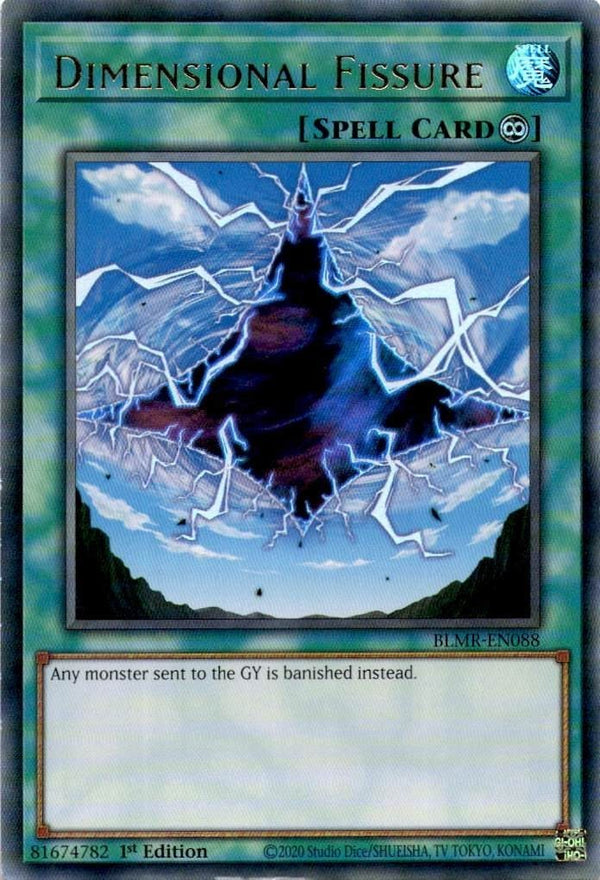 Yugioh Dimensional Fissure BLMR-EN088 Ultra Rare 1st Edition VLP/NM