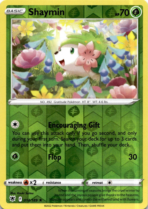 Pokemon Shaymin 014/189 Astral Radiance Reverse Holo LP