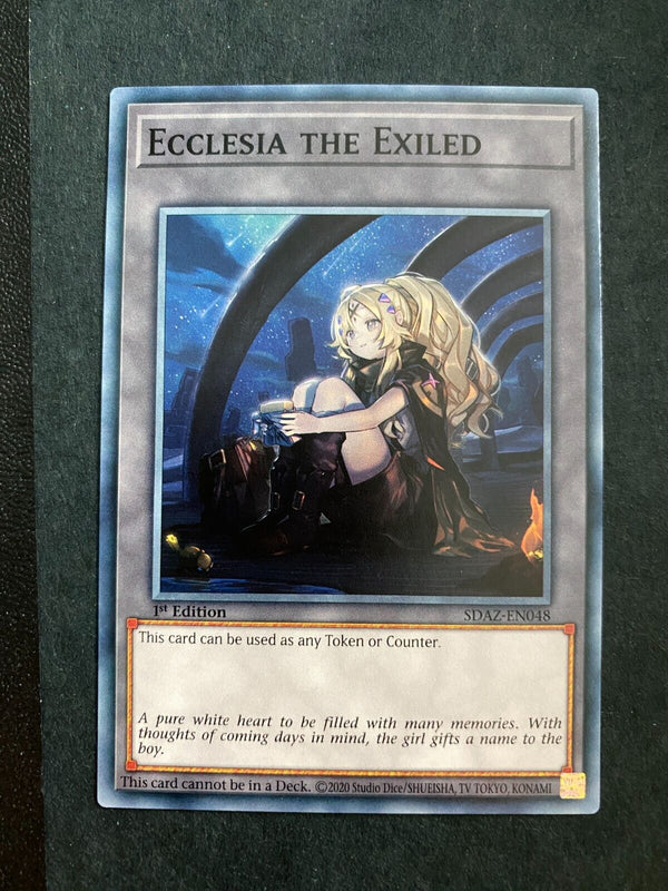 Yugioh Ecclesia the Exiled SDAZ-EN048 Token Common 1st Edition NM