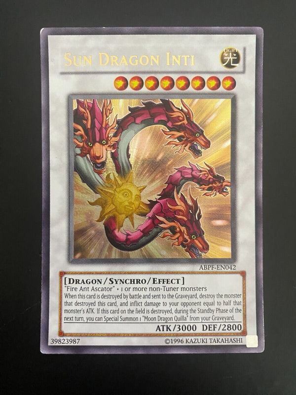 Yugioh Sun Dragon Inti ABPF-EN042 Ultra Rare Unlimited Edition LP/VLP