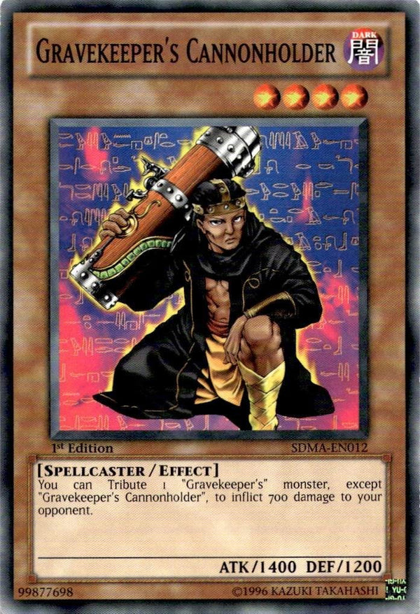 Yugioh Gravekeeper's Cannonholder SDMA-EN012 Common 1st Edition VLP/NM