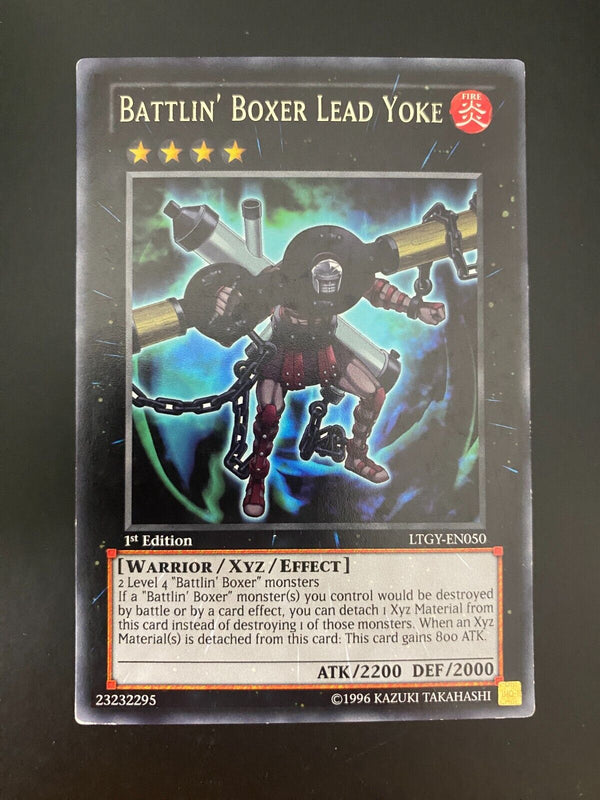 Yugioh Battlin' Boxer Lead Yoke LTGY-EN050 1st Edition LP