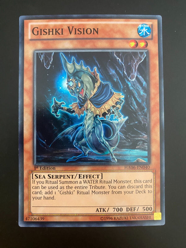 Yugioh Gishki Vision HA06-EN040 1st Edition Super Rare NM/MINT