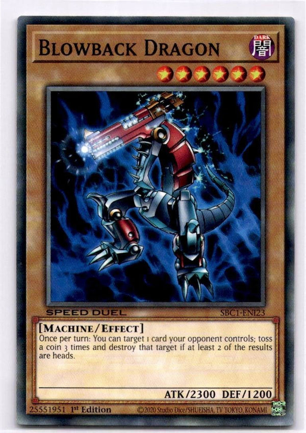 Yugioh Blowback Dragon SBC1-ENI23 Common 1st Edition NM
