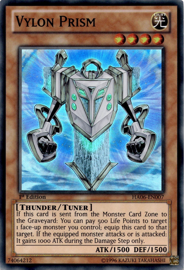 Yugioh Vylon Prism HA06-EN007 Super Rare 1st Edition MP