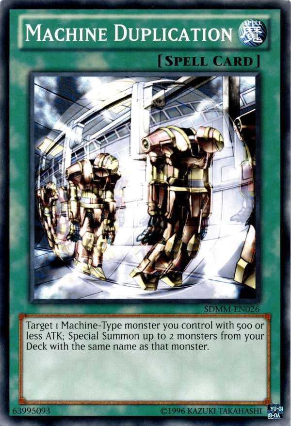 Yugioh Machine Duplication SDMM-EN026 Common Unlimited Edition LP
